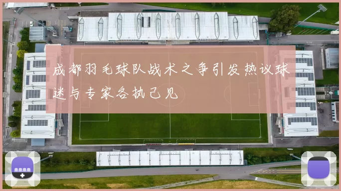 成都羽毛球队战术之争引发热议球迷与专家各执己见
